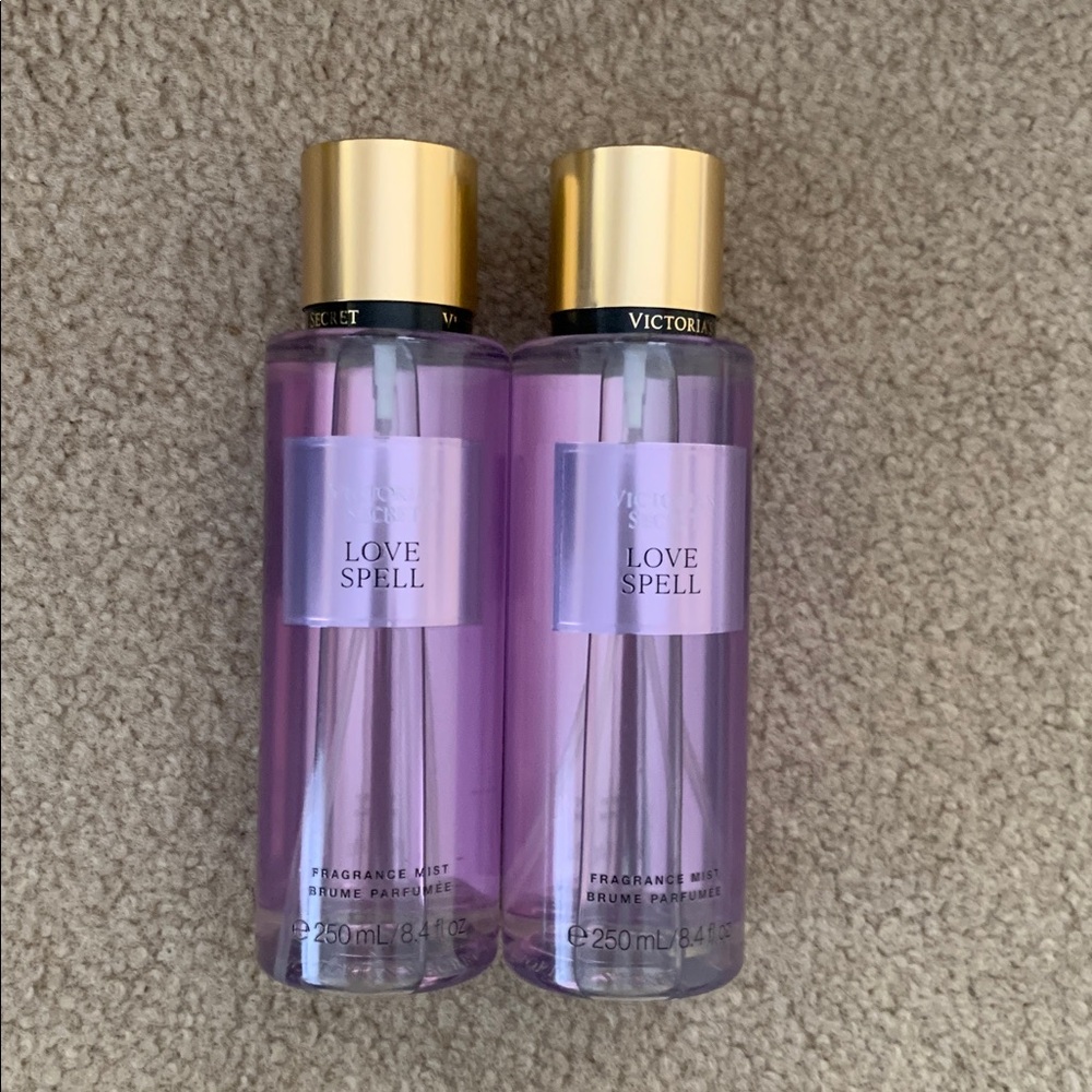 Victoria's Secret Love Spell Mist in Purple and Gold